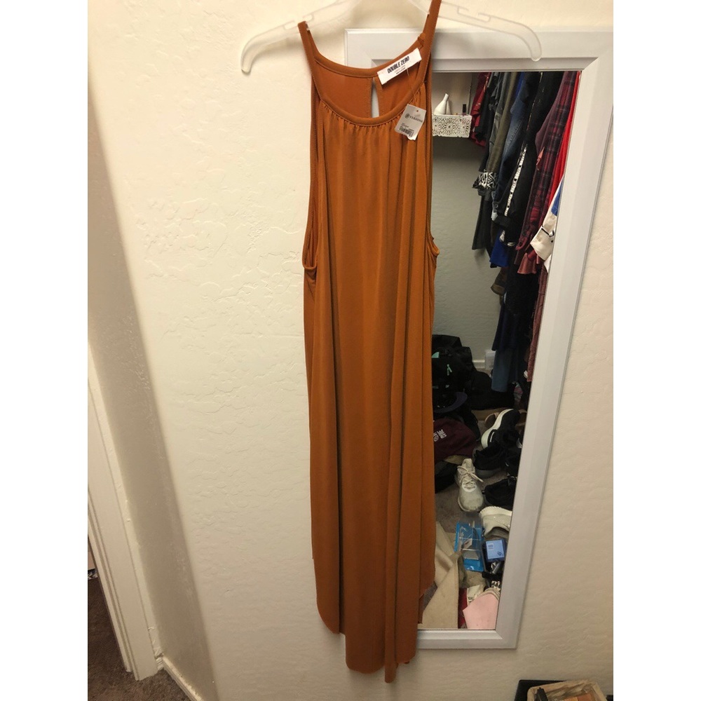 Rust colored ankle length dress